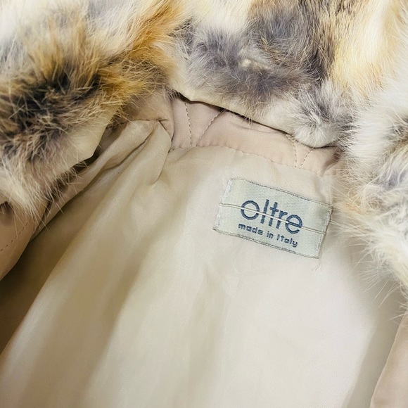 Beige woman’s coat, Made in Italy, Rabbit fur - Picture 4 of 16